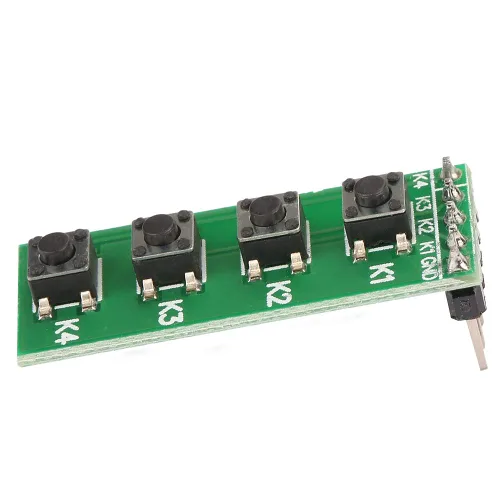 Miniatura 4 de Tablero universal del teclado del módulo del interruptor del botón de 4 teclas