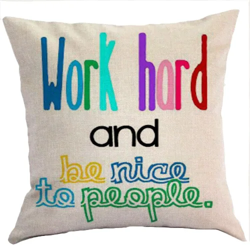 Fundas de almohada de 18 x 18 pulgadas, fundas de almohada impermeables para exteriores, decoración de oficina, extraíble de doble cara color: sé