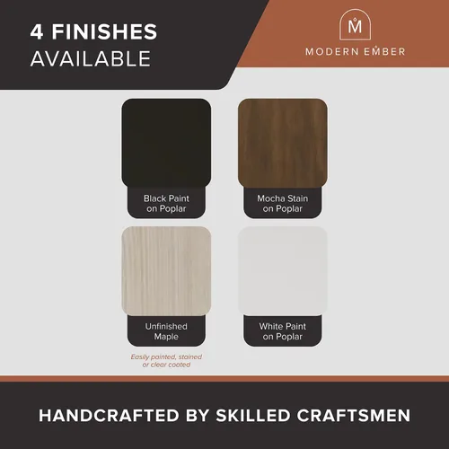 Miniatura 8 de Modern Ember Sabine Kit de Marco Envolvente de Repisa de Chimenea de Madera, Negro Apertura de 48" x 42" 72" x 54" Total Estética Moderna