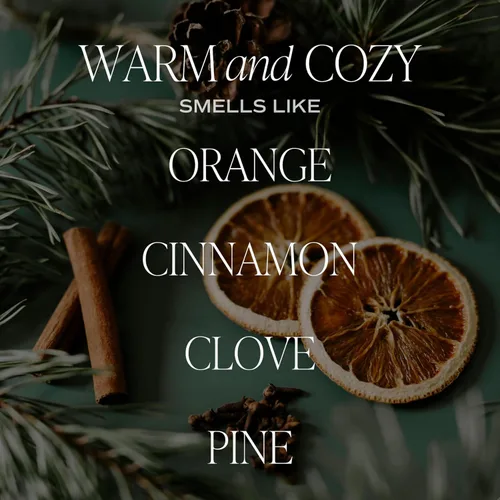 Miniatura 2 de Sweet Water Decor Juego de difusor de varillas cálido y acogedor, difusor perfumado de otoño e invierno, naranja, canela, clavo y pino, difusor