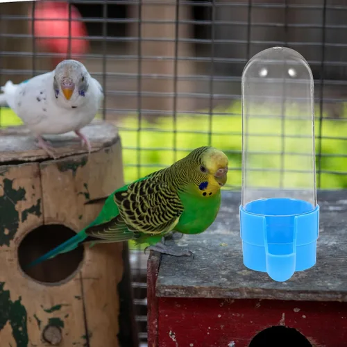 Miniatura 9 de Generic Comedero de agua para pájaros, 2 unidades, dispensador de alimentos para pájaros y mascotas, dispensador de agua automático suspendido