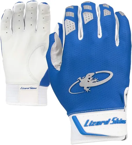 Miniatura 2 de Lizard Skins Komodo V2 - Guantes de bateo de béisbol para adultos Azul Real