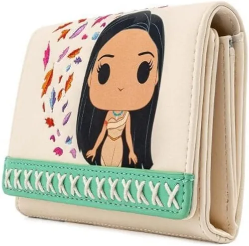 Miniatura 3 de Loungefly X Disney Pocahontas Pop Cartera Trifold - Monederos lindos - Accesorios de moda