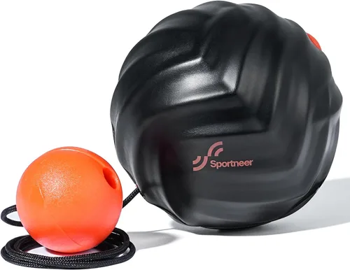 Miniatura 9 de Sportneer Bola de lacrosse de masaje con cuerda, masajeador de tejido profundo para liberación miofascial de espalda, terapia de punto de activación
