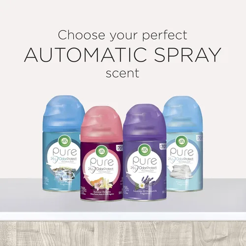 Miniatura 4 de Air Wick Recambio automático de ambientador en aerosol, 2 unidades, delicias de verano, neutralización de olores, aceites esenciales (paquete de 2)