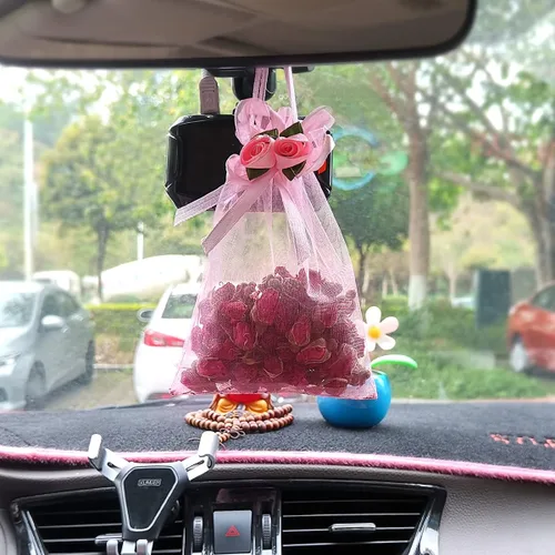 Miniatura 5 de SumDirect Bolsas de regalo de organza rosa – 50 bolsas de regalo de boda de 4 x 6 pulgadas, bolsas de joyería con cordón para fiestas, bodas