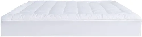 Miniatura 6 de Sacred Thread Protector de colchón acolchado ajustable, cubrecolchón refrescante con bolsillos de 18 pulgadas de profundidad, funda de colchón 100%