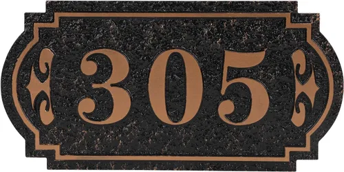 Miniatura 26 de GREUS Letrero personalizado con número de casa, placa de dirección personalizada, pizarra para interiores y exteriores, letreros decorativos