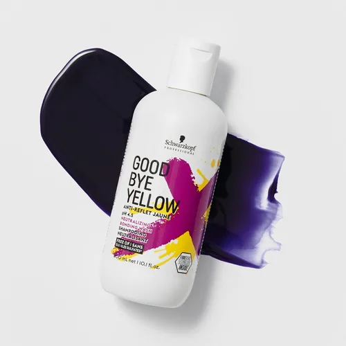Miniatura 3 de GOODBYE YELLOW Champú de lavado neutralizante - Equilibrio de color para tonos cobrizos y amarillos - Cuidado del cabello vegano limpiador