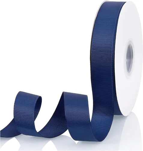 Miniatura 17 de Cinta de grogrén de doble cara de color liso azul bebé de 1-1/2 pulgadas x 50 yardas para envolver regalos, bodas, fiestas, manualidades, lazos