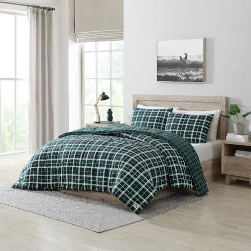 Miniatura 7 de Nautica - Juego de funda de edredón tamaño individual, ropa de cama de microfibra suave reversible con funda a juego, juego de ropa de cama a