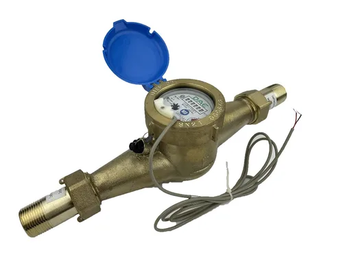 Miniatura 33 de DAE Medidor de agua caliente sin plomo MJ-75R NTEP, acoplamientos NPT de 3/4", salida de pulso, galón