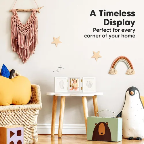 Miniatura 6 de KeaBabies Regalos de baby shower para niños y niñas, kit de huellas y manos para bebés, kit de huellas de manos para recién nacidos, marco de fotos