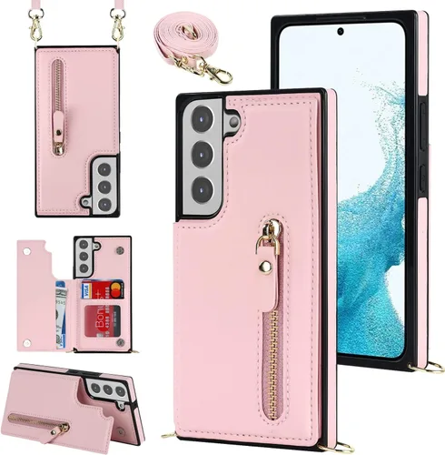 Miniatura 21 de Crossbody Phone Case iPhone 12 / iPhone 12 Pro Leather Card Holders Wallet Protective Case Removable Adjustable Leather Strap with Button Compatible