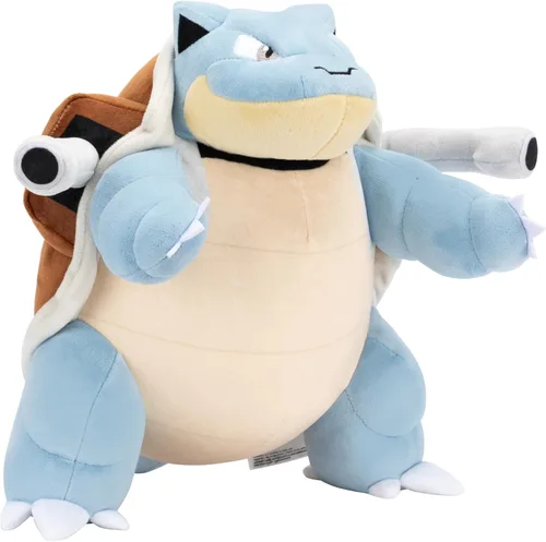 Miniatura 2 de Pokemon Blastoise - Peluche grande de 12 pulgadas - Figura de evolución de Squirtle - Con licencia oficial - Auténtico juguete de animal de peluche
