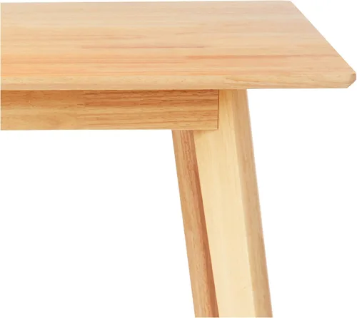 Miniatura 5 de Amazon Basics Mesa de comedor rectangular de madera maciza con certificación FSC, fácil de montar, 29.5 pulgadas de profundidad x 47.2 pulgadas
