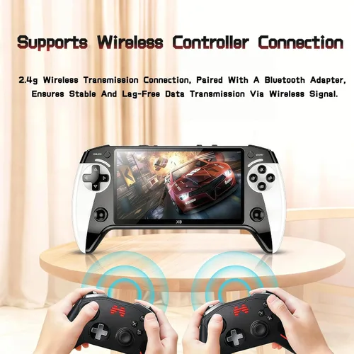 Miniatura 4 de X9 - Consola de juegos portátil retro, consola de juegos retro, pantalla HD IPS de 5.5 pulgadas, más de 20.000 juegos clásicos, salida de TV