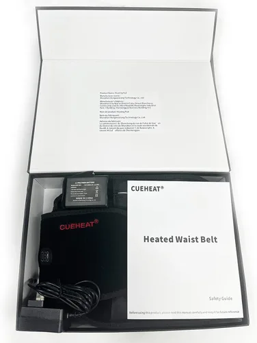 Miniatura 7 de CUEHEAT Cinturón de cintura con calefacción, almohadilla térmica inalámbrica para espalda baja, calefacción eléctrica y masaje, funciona con batería