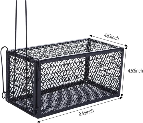 Miniatura 2 de 2 trampas para ratas humanitarias, trampas de metal para animales vivos, para interiores y exteriores, trampa para ratones para ardillas y roedores