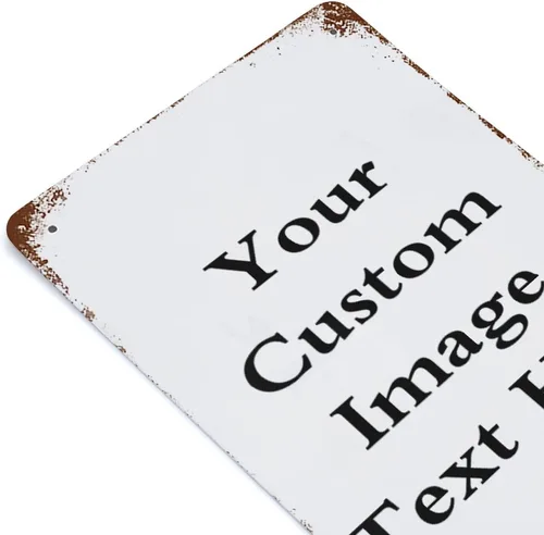 Miniatura 7 de PPFINE Letreros de metal personalizados, imagen de texto personalizada con tu nombre, decoración de pared para el hogar, bar, letreros de calle