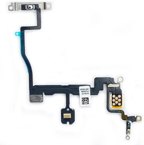 Miniatura 2 de Johncase Interruptor de control de botón de encendido OEM + luz de flash + cable flexible de micrófono con piezas de repuesto compatibles con iPhone
