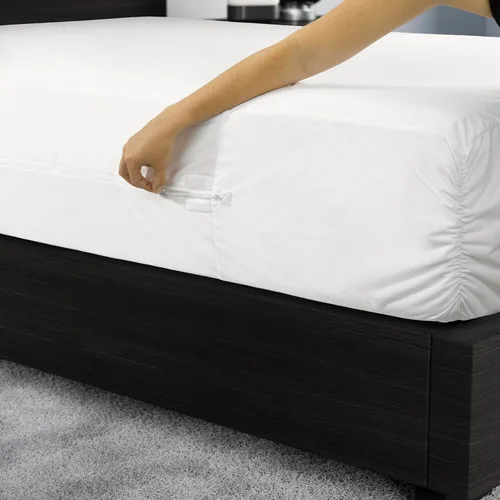 Miniatura 4 de Protect-A-Bed Funda de colchón esencial con cremallera individual, parte superior 100% impermeable, resistente a los insectos, barrera de ácaros