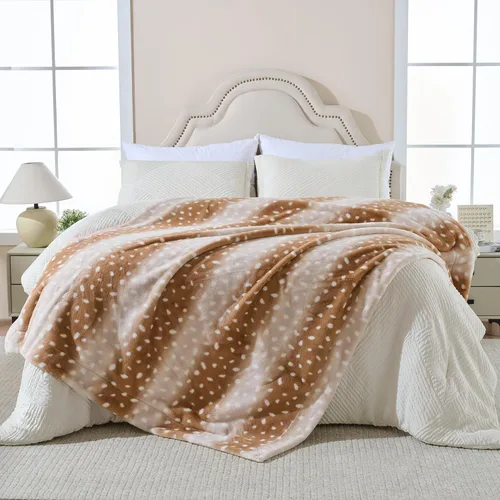 Miniatura 15 de Krifey Manta de piel sintética, manta suave, esponjosa y acogedora para sofá, manta de visón de lujo, manta cálida tipo throw para cama, regalos