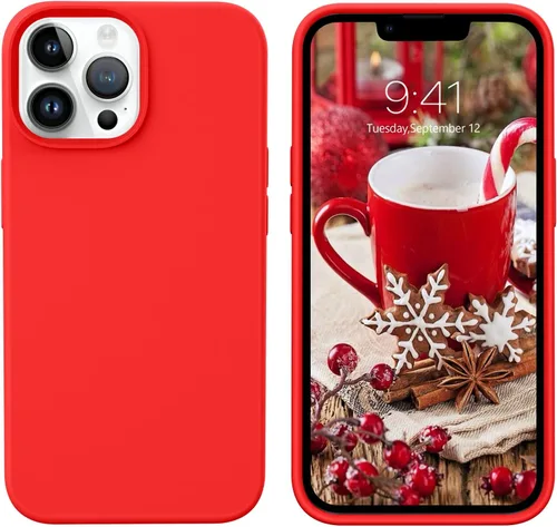 Miniatura 154 de GUAGUA Funda compatible con iPhone 17 Pro Max de 6.9 pulgadas, silicona líquida, goma de gel suave, delgada, forro de microfibra delgada