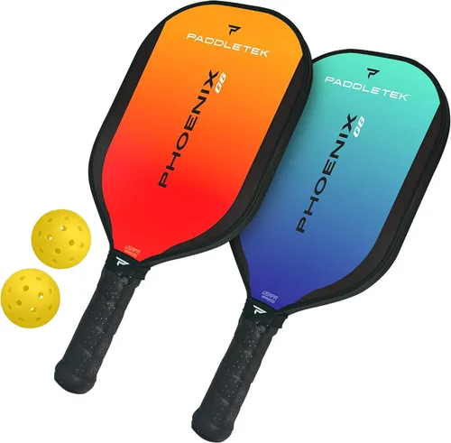 Miniatura 7 de Paddletek Phoenix G6 - Paleta de pickleball profesional con núcleo de panal, superficie de policarbonato, núcleo de policarbonato de grafito