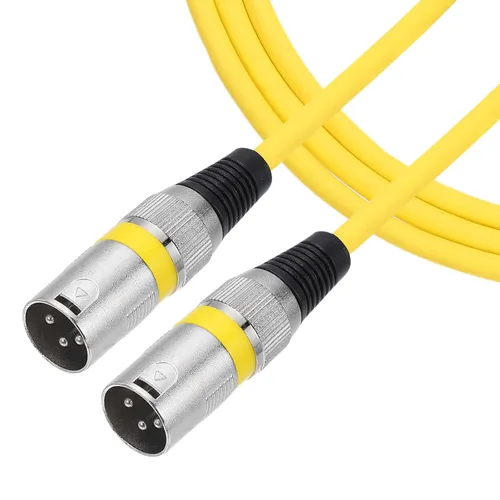 Miniatura 11 de MECCANIXITY Cable de micrófono XLR macho a macho de 2 pies y 3 pines, adaptador profesional de audio XLR, cables de micrófono para sistemas PA