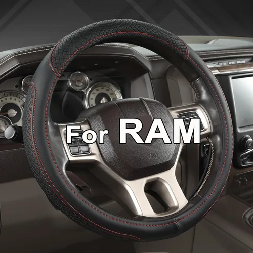 Miniatura 18 de West Llama Funda personalizada para volante de automóvil Dodge RAM 1500 2500 3500, 15.5-16 pulgadas