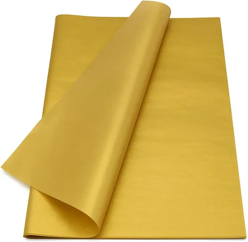 Miniatura 8 de PMLAND Papel de seda de alta calidad para envolver regalos, color negro metálico dorado con rayas zigzag, 20 x 14 pulgadas, 60 hojas