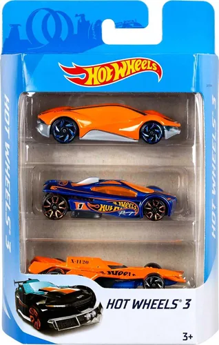 Miniatura 5 de Hot Wheels Paquete de 3 autos, paquete múltiple de 3 vehículos Hot Wheels para niños de 3 años en adelante, colección de autos deportivos de juguete