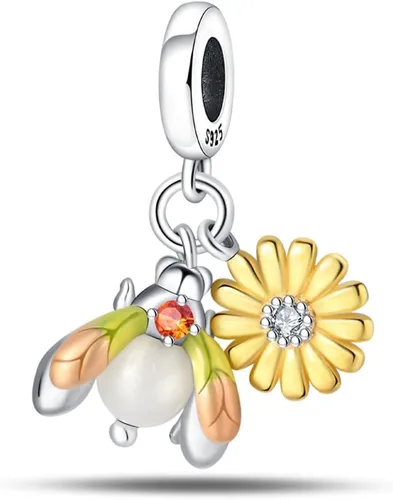 Miniatura 44 de Pulsera y collar de plata de ley 925 con dije de corazón, mariposa, loto, avión, viaje, lindo gato, cuentas, regalo para mujer