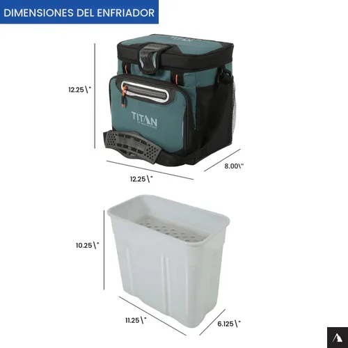 Miniatura 8 de Titan by Arctic Zone Deep Freeze Cooler - Enfriador de cuerpo duro sin cremallera, aislamiento de congelación profunda, forro de cuerpo duro
