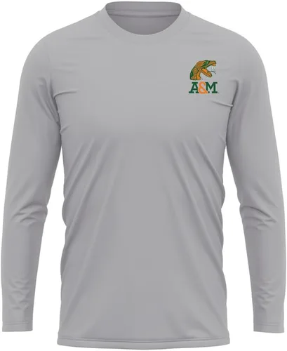 Miniatura 6 de Camisa deportiva de manga larga oficial de la NCAA Collegiate para hombre, con logotipo en el pecho izquierdo, colección Athletic Heather