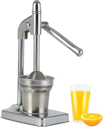Exprimidor manual de hierro fundido, exprimidor manual, exprimidor de limón de acero inoxidable para bar, cocina, máquina de trituración de cítricos