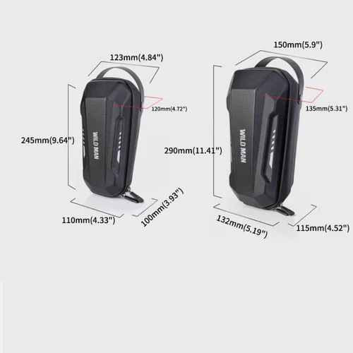 Miniatura 9 de WILD MAN Bolsa de almacenamiento de scooter resistente a la lluvia de liberación rápida para scooters de equilibrio Kick Scooters bicicleta plegable