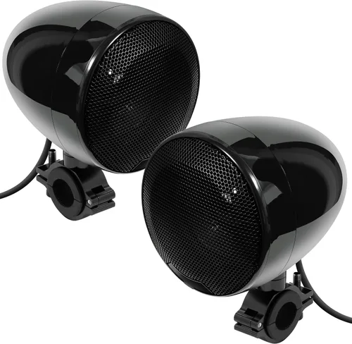 Miniatura 9 de GoHawk - Amplificador todo en uno de 4.5 pulgadas, rango completo, impermeable, Bluetooth, bocinas estéreo de motocicleta con AUX para manubrio