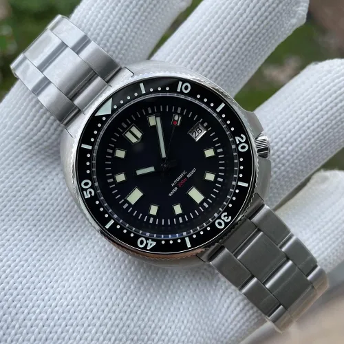 Miniatura 7 de Steeldive - Reloj automático para hombre 1970 SD1970 Reloj de pulsera NH35 Movimiento 200M Relojes de buceo