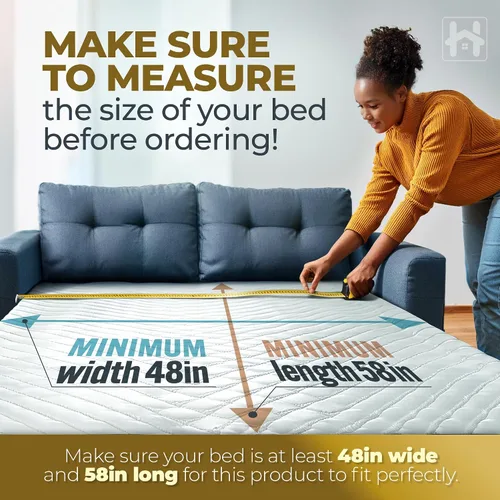 Miniatura 6 de Golden Home Essentials - Tabla de cama resistente de 58 pulgadas x 48 pulgadas, tabla de cama para evitar el hundimiento del colchón