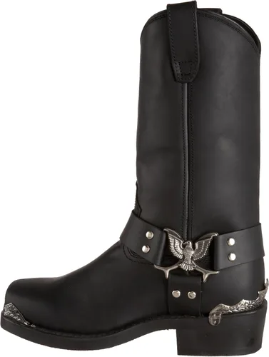 Miniatura 9 de Dingo Botas de arnés Chopper para hombre, Negro