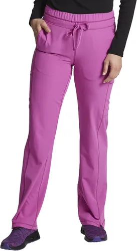 Miniatura 6 de Dickies - Pantalones Dynamix de uniforme médico para mujer, tiro medio, pierna recta, con cordón ajustable, DK130