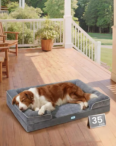 Miniatura 11 de OhGeni Orthopedic Cooling Dog Bed Couch, Cooling Big Pet Sofa for Extra Large Sized Pets with Memory Foam, Machine-Washable Waterproof Removable