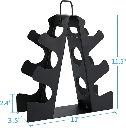 Miniatura 2 de EXBTOKA Soporte para Mancuernas Solo (Solo Soporte, Sin Mancuernas), Estante de Peso para Mancuernas 5-15LB, Mango Mejorado, Estante