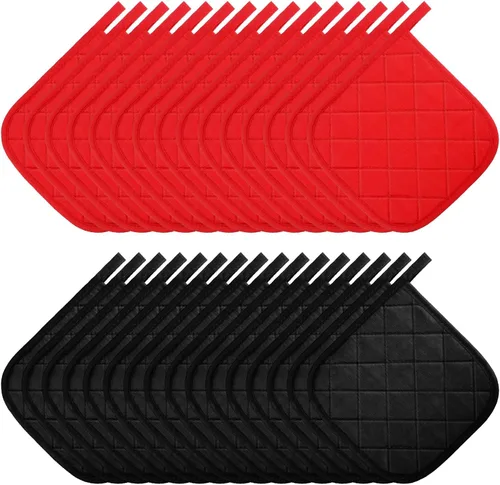 Uiifan 30 soportes para ollas de algodón para cocina, lavables, resistentes al calor, almohadillas calientes para cocinar y hornear, 7.87 x 7.87 x