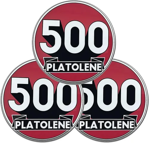 Brotherhood Platolene 500 Motor de gasolina de combustible, gas, motor sintético, emblema de aceite, señales de gas para reproducción de automóvil,