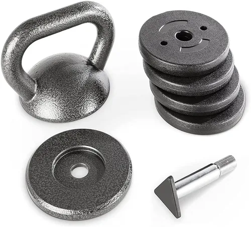 Miniatura 4 de Apex Pesa rusa ajustable de alta resistencia para entrenamiento de fuerza y levantamiento de pesas, equipo ideal de gimnasio en casa, hierro