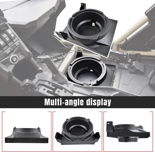Miniatura 3 de SAUTVS Paneles de altavoces para Can-Am Maverick X3, kit de cajas de altavoces debajo del asiento de 10 pulgadas para Can Am Maverick X3 MAX