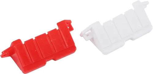 Miniatura 9 de Dilwe Barrera de pista de carreras a control remoto, 120 piezas de plástico universal RC coche DIY pista de carreras barrera carretera control